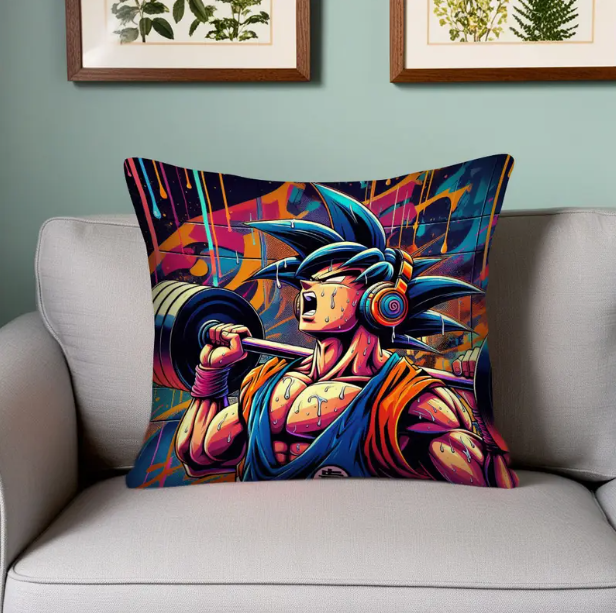 Gym Goku Scatter Cushion Cover