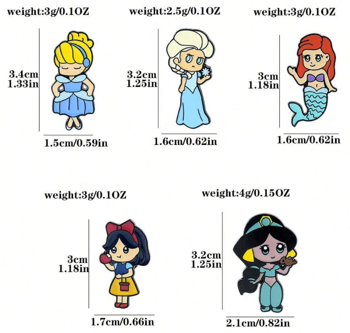 Disney Princess Enamel Pins