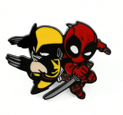 Deadpool and Wolverine Enamel Pins