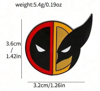 Deadpool and Wolverine Enamel Pins