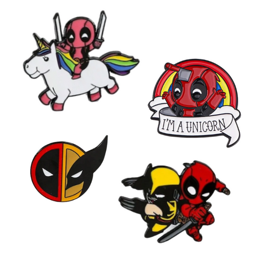 Deadpool and Wolverine Enamel Pins