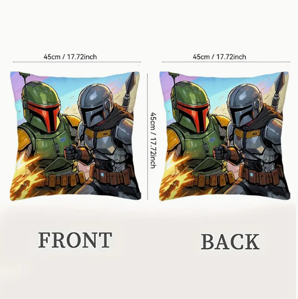 Mandalorian and Boba Fett Scatter Cushion Cover