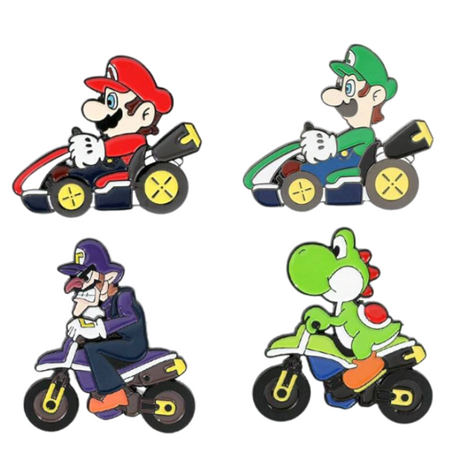 Mario Brothers Themed Enamel Pins