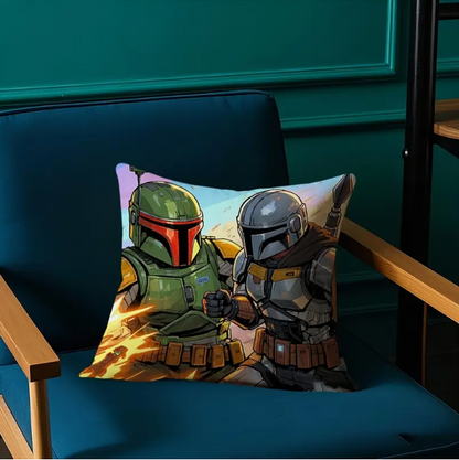 Mandalorian and Boba Fett Scatter Cushion Cover