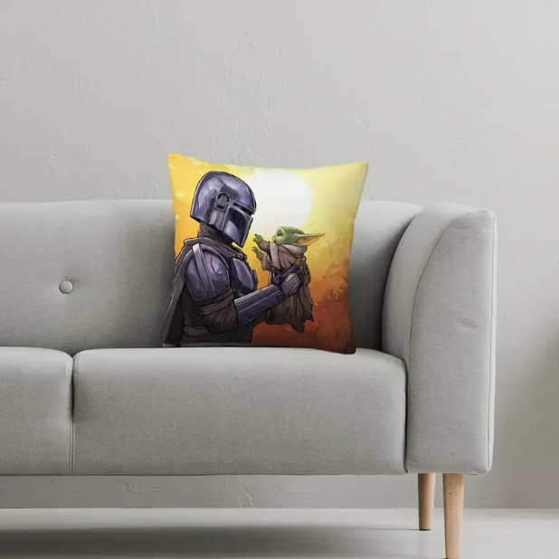 Mandalorian and Grogu Scatter Cushion Cover