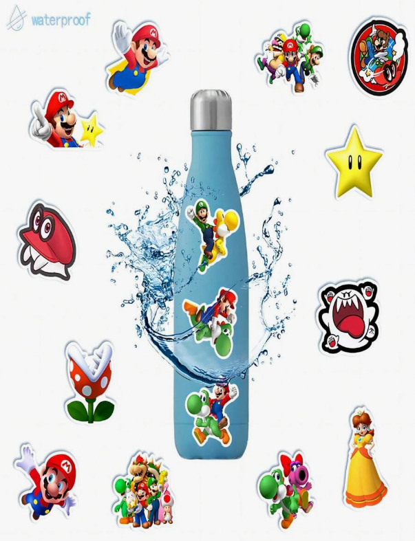 Mario Brothers Stickers (50)